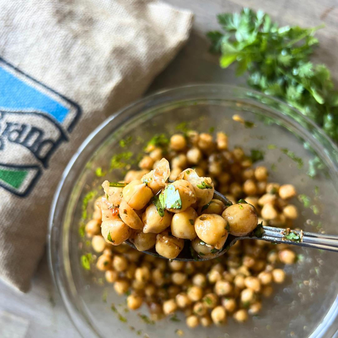 Marinated Chickpeas and Whipped Feta