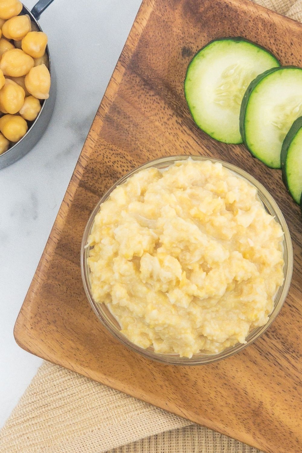 no tahini hummus