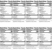 Dry Lentils Nutrition Facts,Dry Beans Nutrition Facts