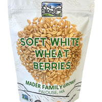 Soft White Wheat Berries | 1 LB | Certified Glyphosate Residue Free