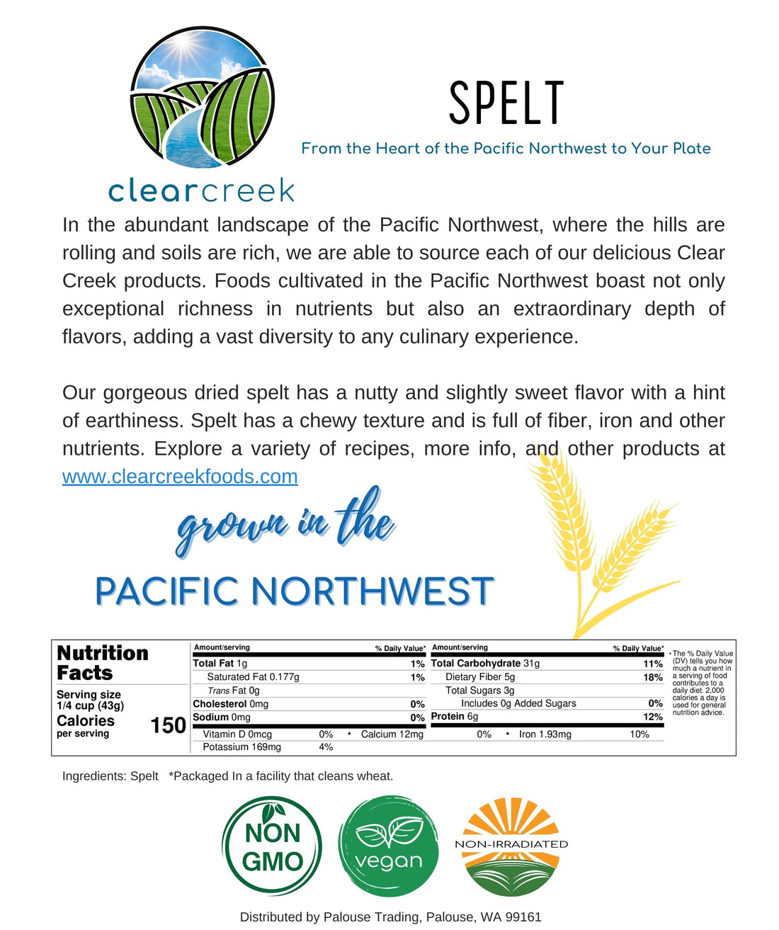 Spelt Nutrition Facts