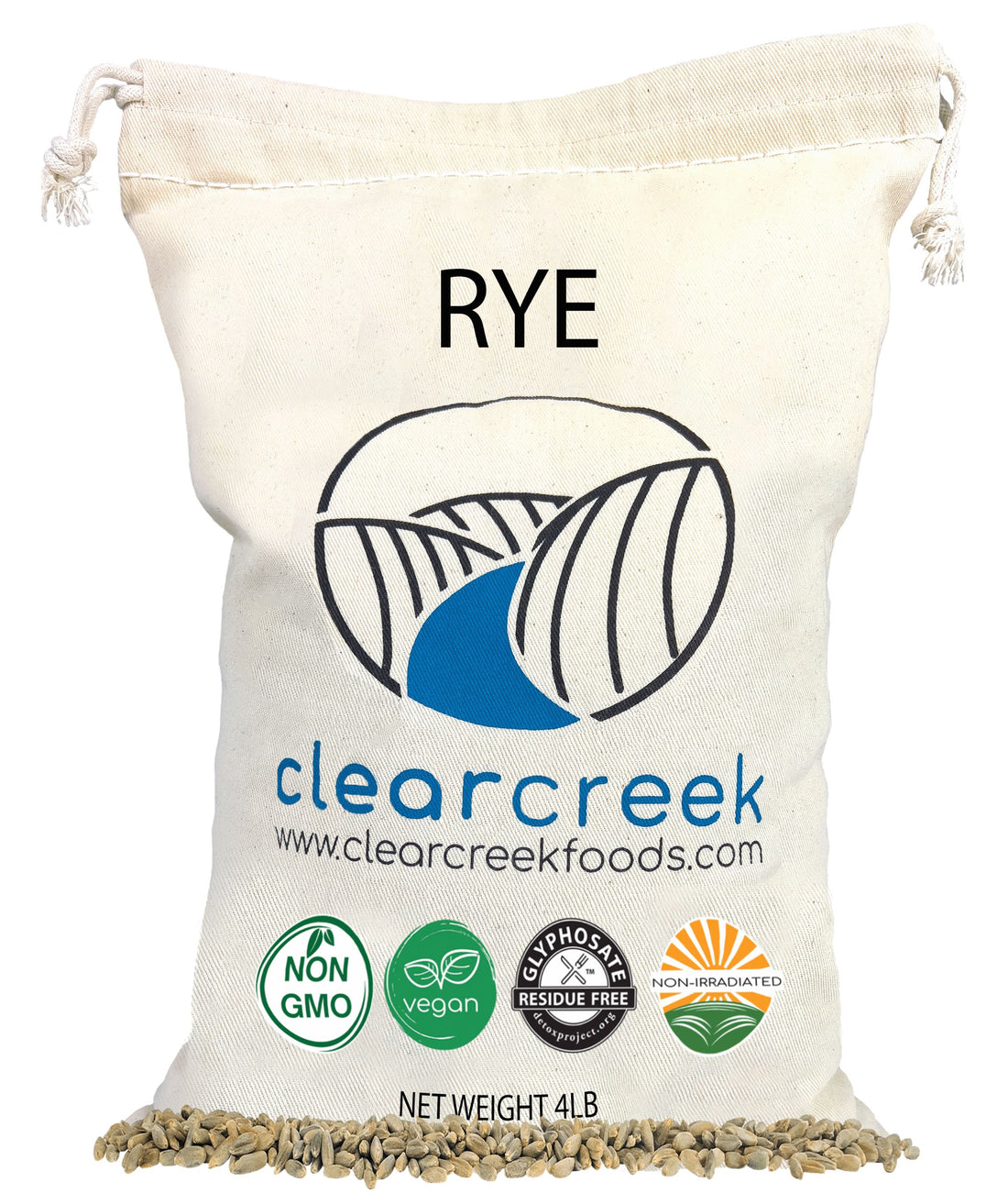 Rye 4 lb plastic free bag
