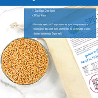 Spelt Cooking Directions