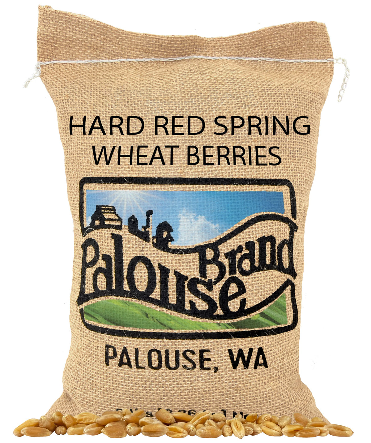 red spring wheat berries 5 lb burlap bag