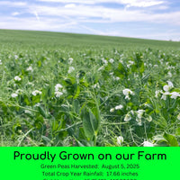 Green Split Peas 2025 Field Trace
