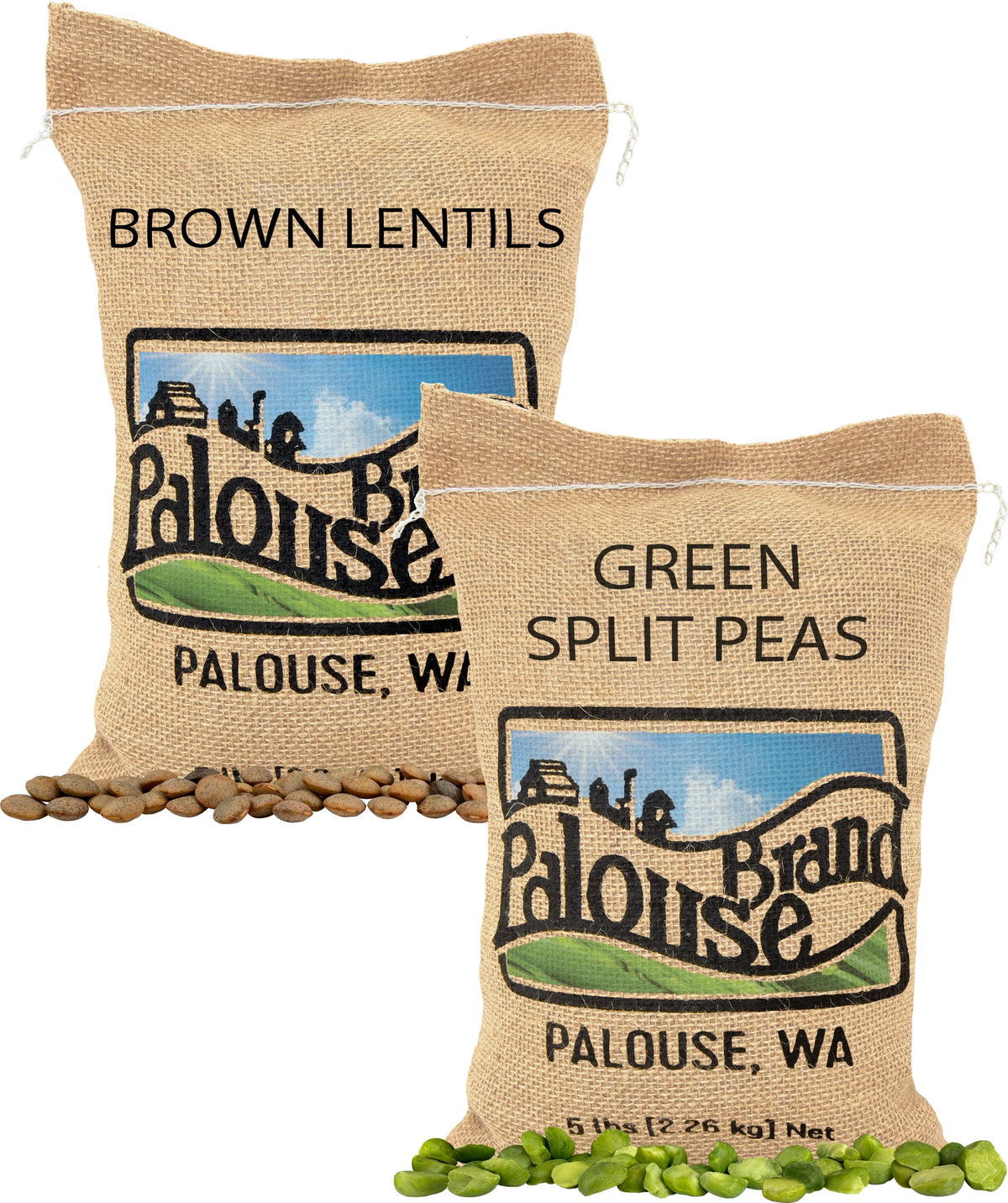 Brown Lentils Green Split Peas 10 lbs