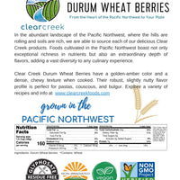Durum Wheat Berries Nutrition Facts