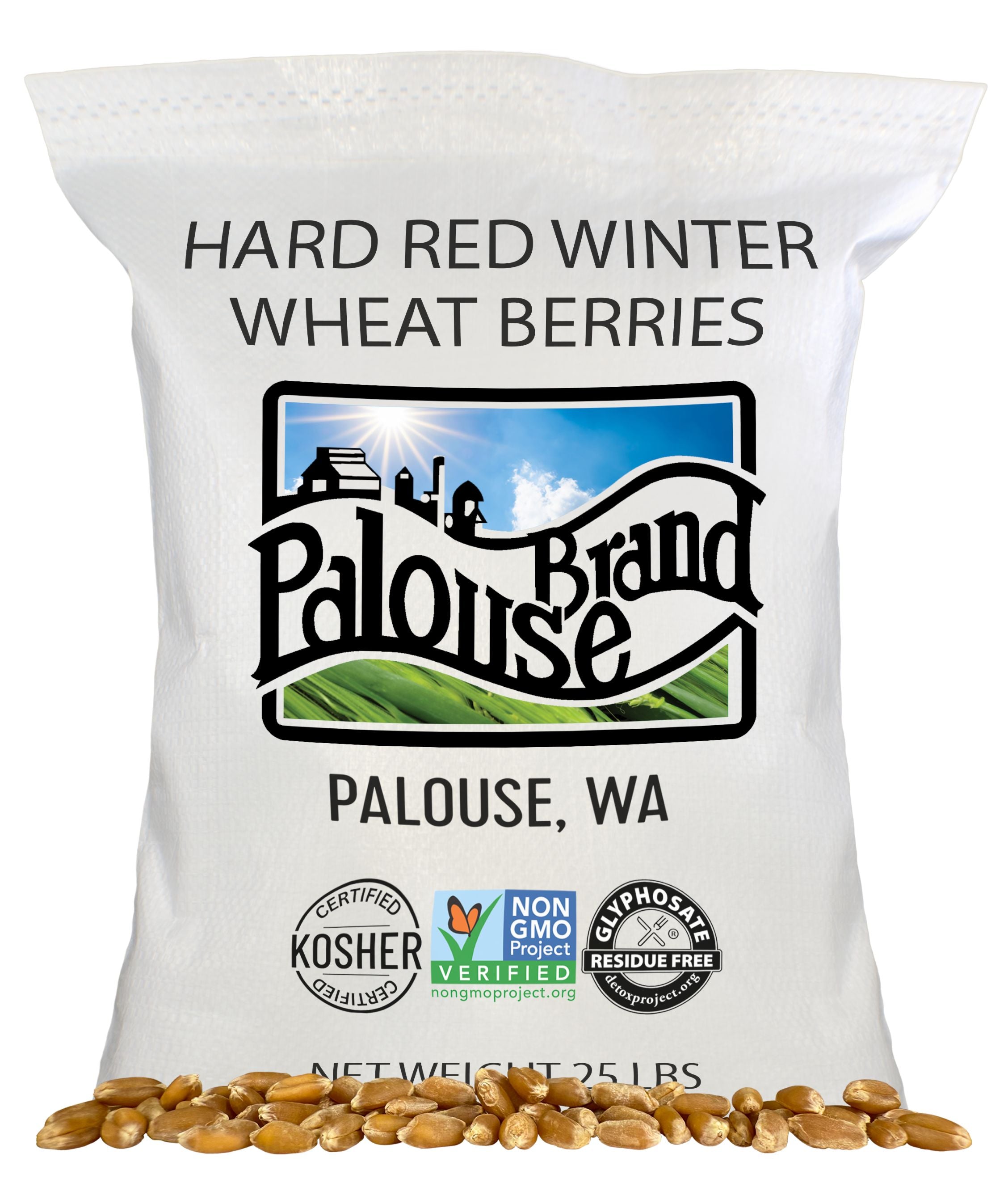 Certified Glyphosate Residue Free | Red Winter Wheat | 25 LB
