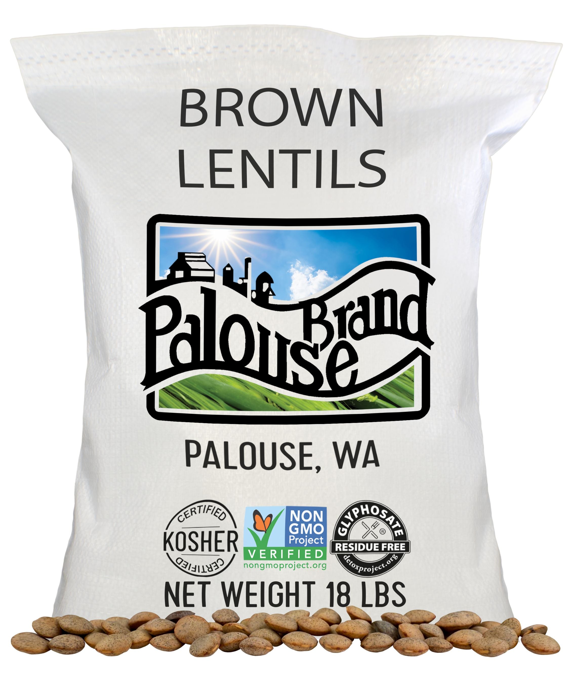 Brown Lentils 18 lbs