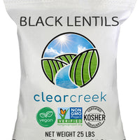 beluga black lentils 25 lbs
