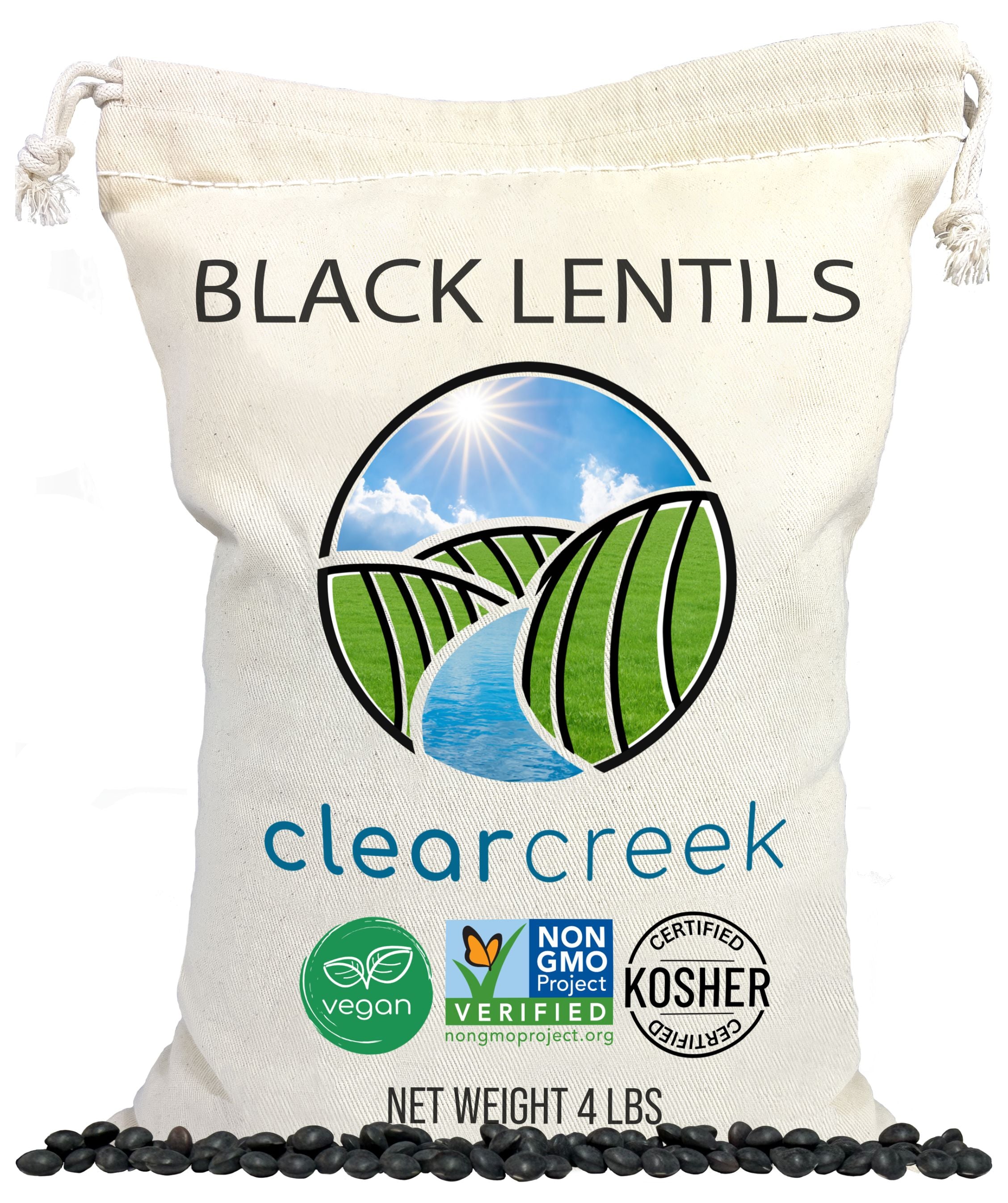 black lentils 4 lbs