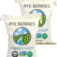 Rye Berries | 8 LB (2-4 lbs) | Value Pack | Certified Glyphosate Residue Free