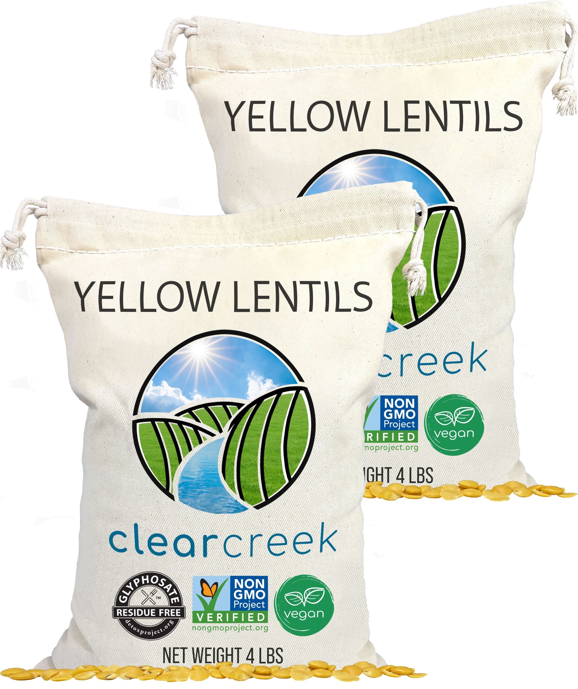 yellow lentils 8 lbs