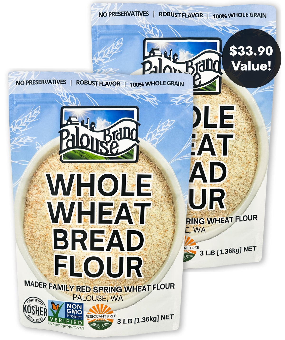 Whole Wheat Bread Flour 6 lbs
