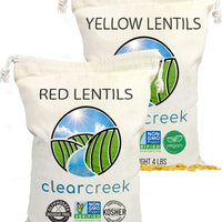 Red Lentils 4 lbs,Yellow Lentils 4 lbs