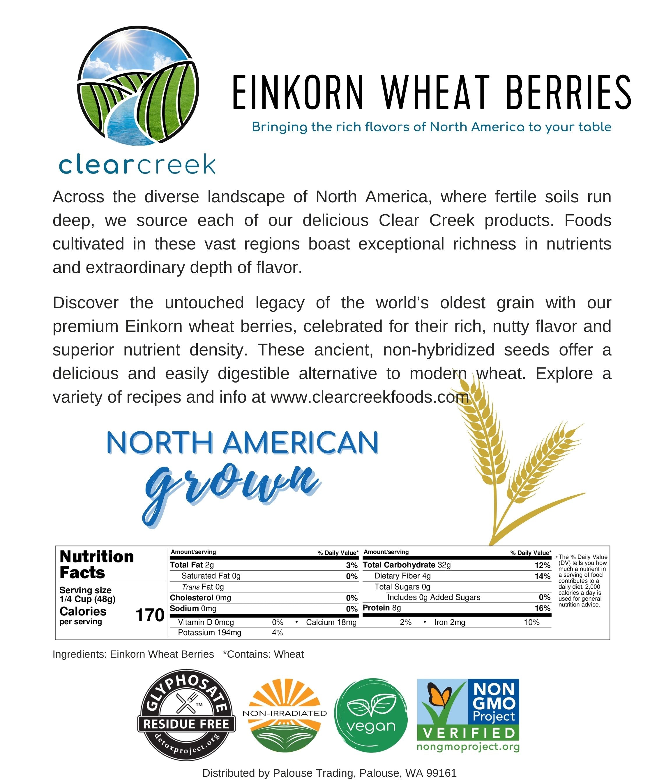 Einkorn Wheat Berries nutrition facts
