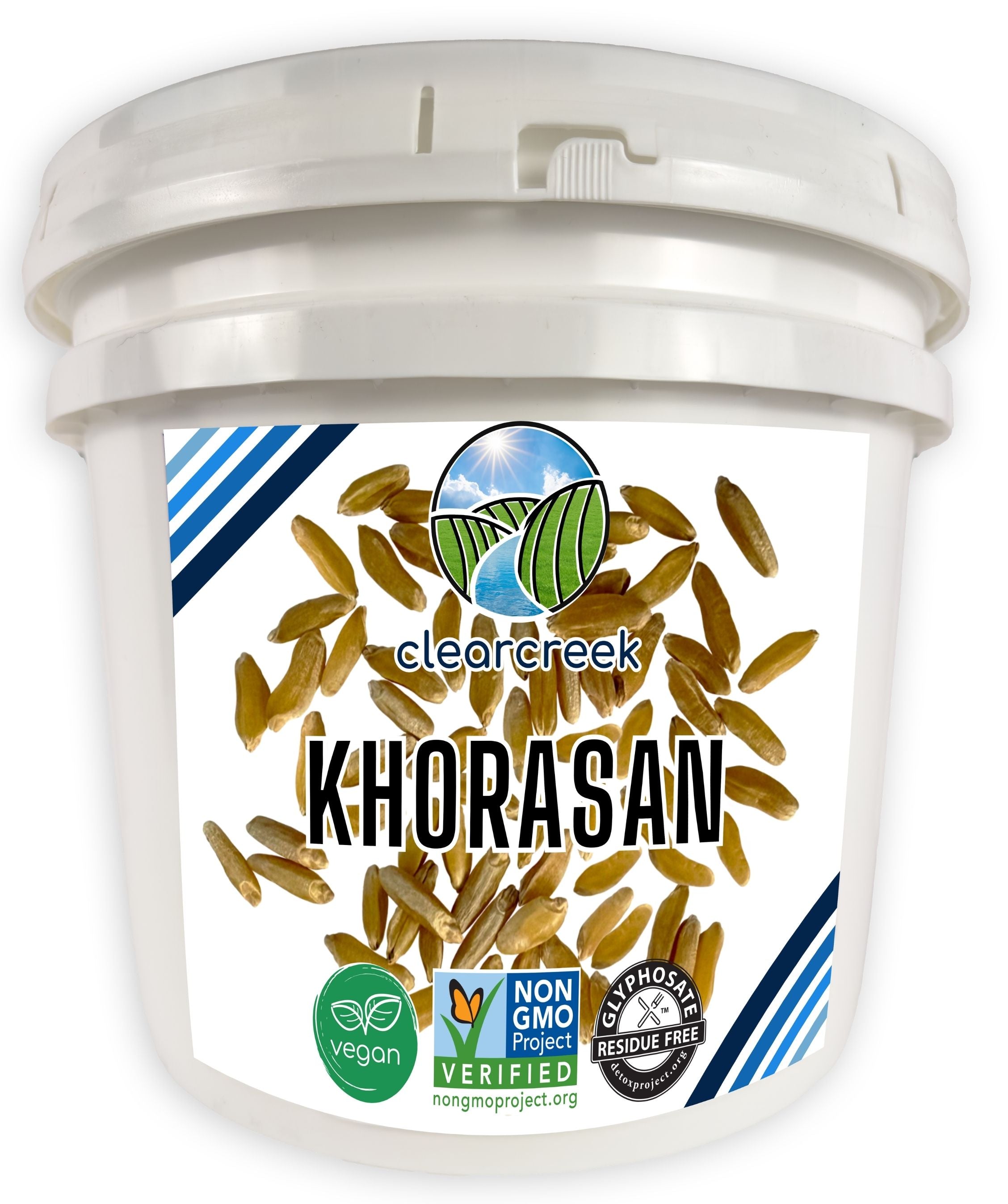khorasan wheat berries long term storage bucket