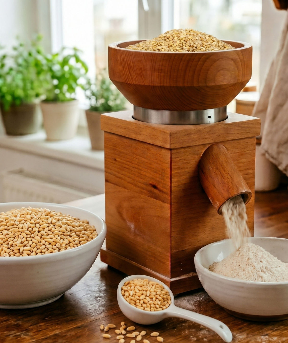 home milling soft white wheat berries