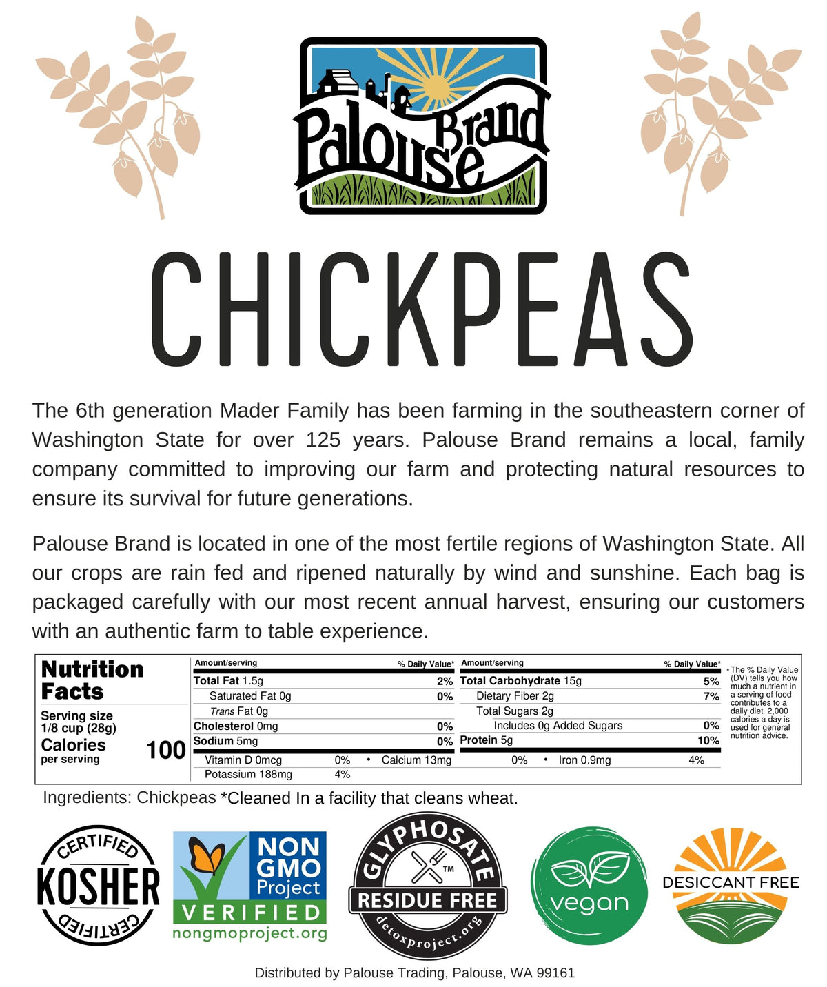 chickpea nutrition facts