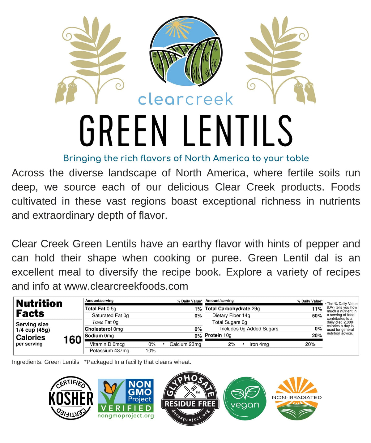 green lentil nutrition facts