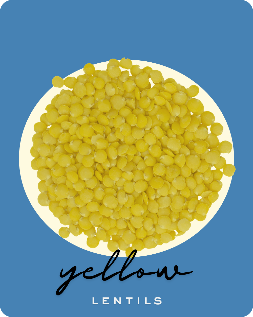 yellow lentil collection card