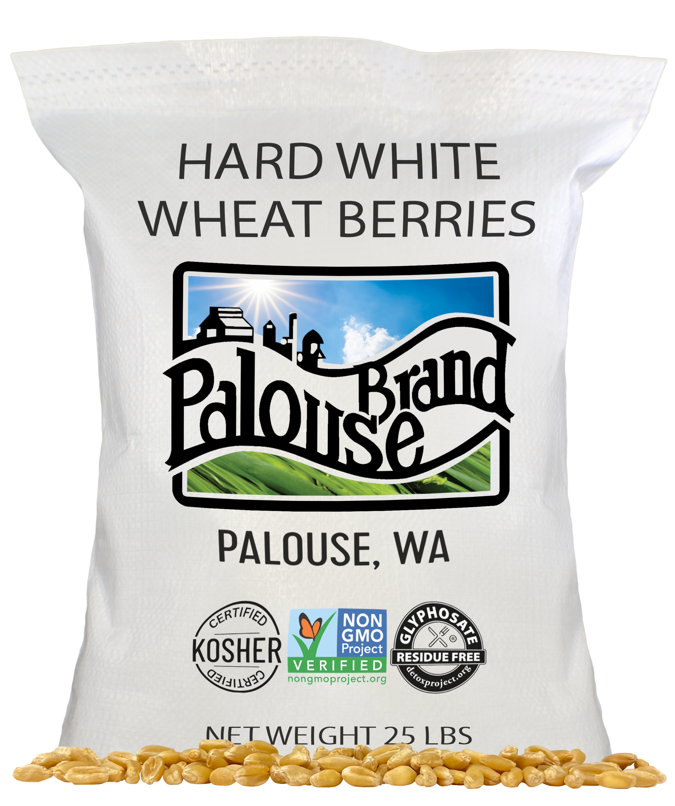 Hard White Wheat - 25 lb Bag