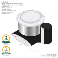 Black Universal Plus with Stainless Steel Bowl