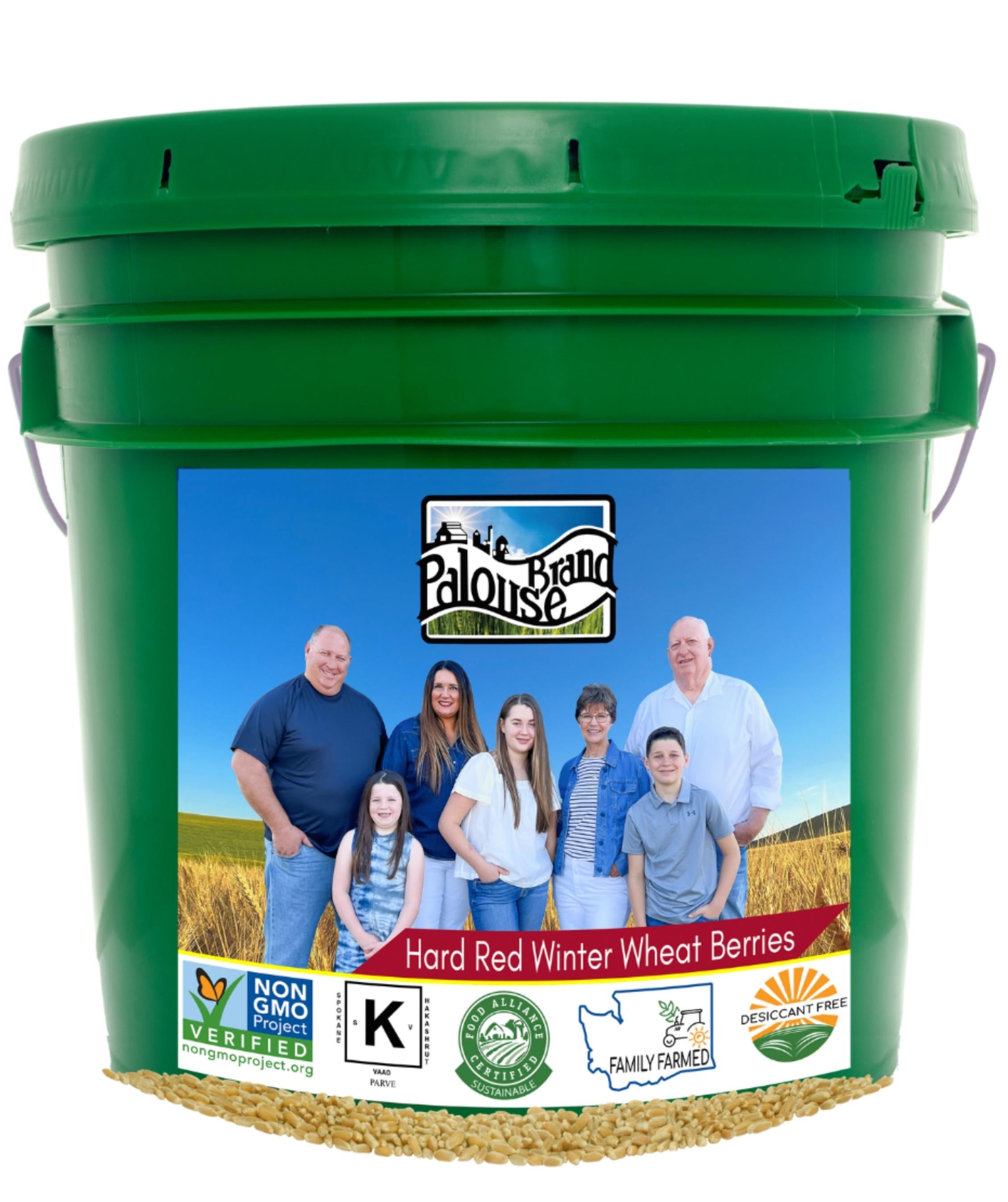 Hard Red Winter Wheat – LB Term Bucket Brand Palouse | Storage | Berries 25 Long Food