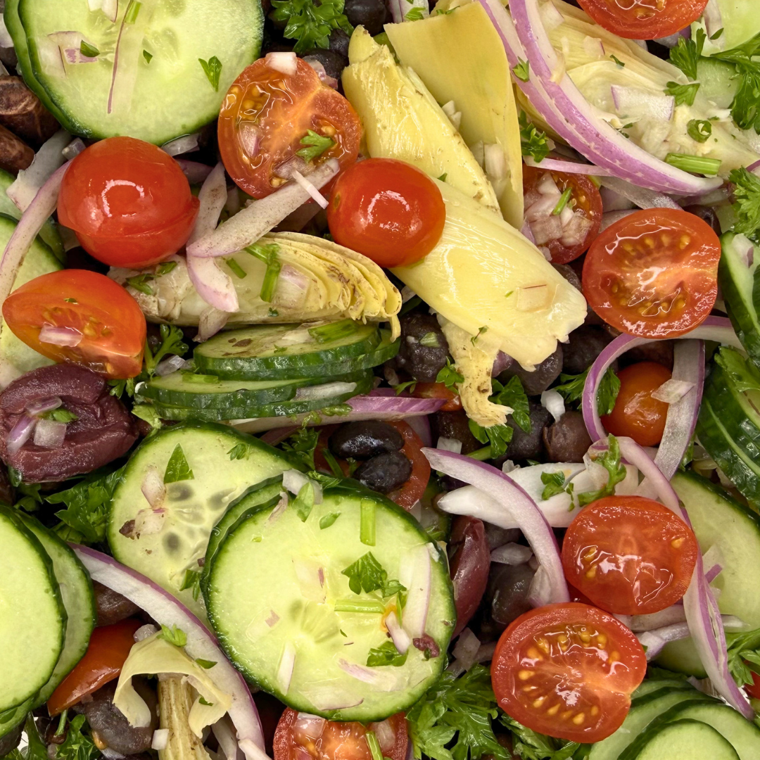 Dense Bean Salad: Mediterranean Style