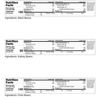 Black Bean Nutrition Facts,Kidney Bean Nutrition Facts,Pinto Bean Nutrition Facts