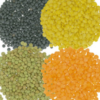 Golden, Green, Black, Red Lentils