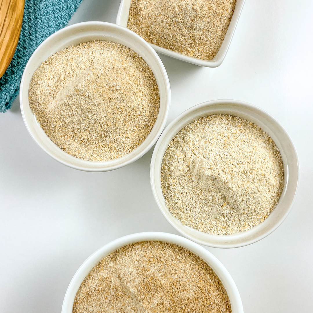 Flour in bowls