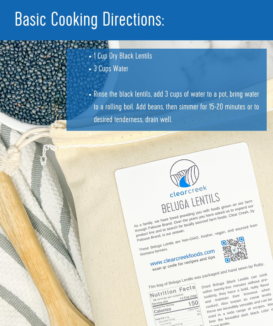 How to Cook Belgua Lentils