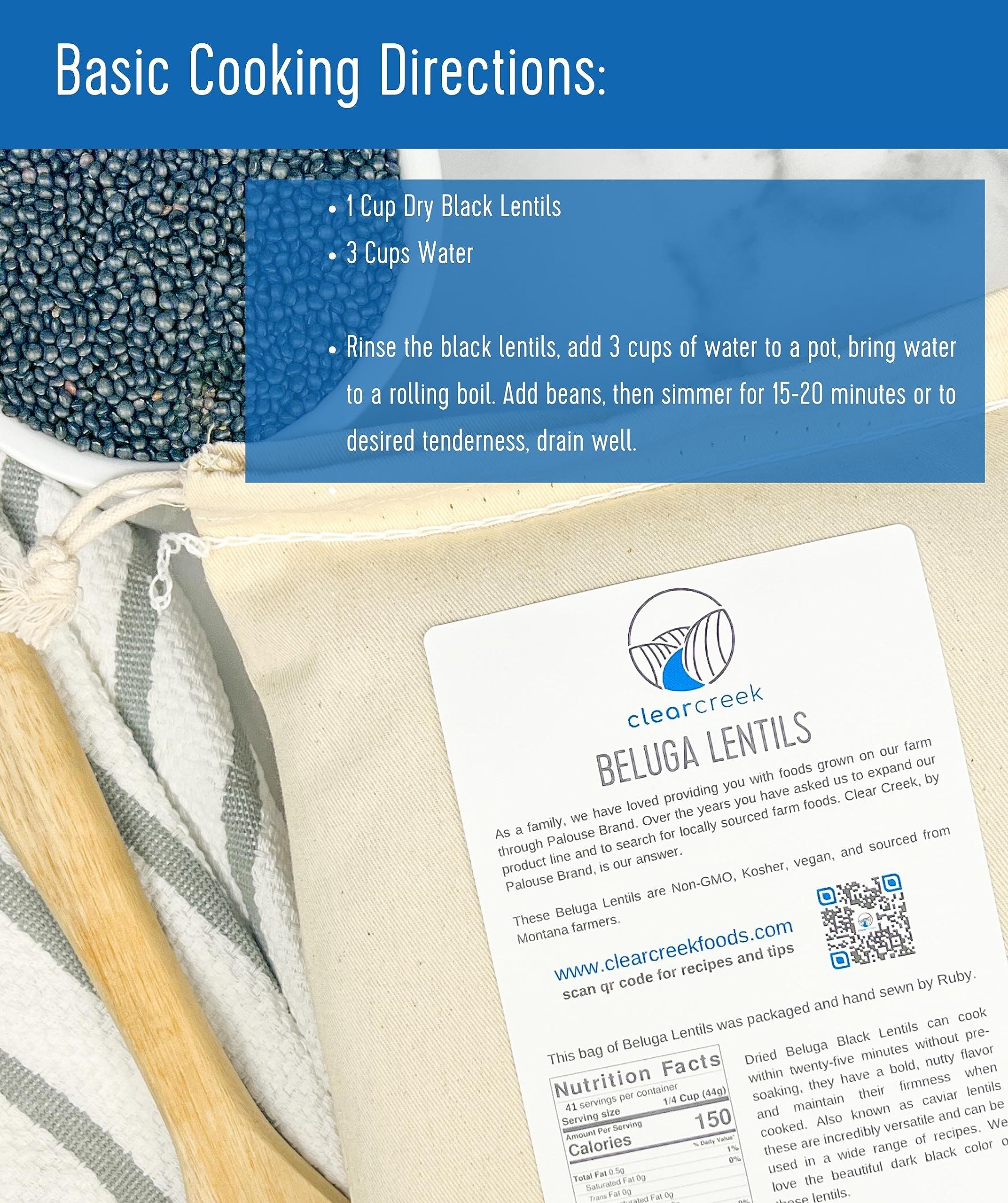 Beluga Lentils Cooking Directions