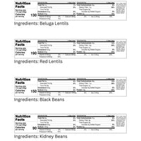 Beluga Lentil Nutrition Facts,Red Lentil Nutrition Facts,Black Beans Nutrition Facts,Kidney Beans Nutrition Facts