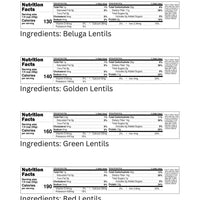 Beluga Lentil Nutrition Facts,Gold Lentil Nutrition Facts,Green Lentil Nutrition Facts,Red Lentil Nutrition Facts