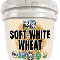 Soft White Wheat Berries | 25 LB Bucket | Certified Glyphosate Residue Free