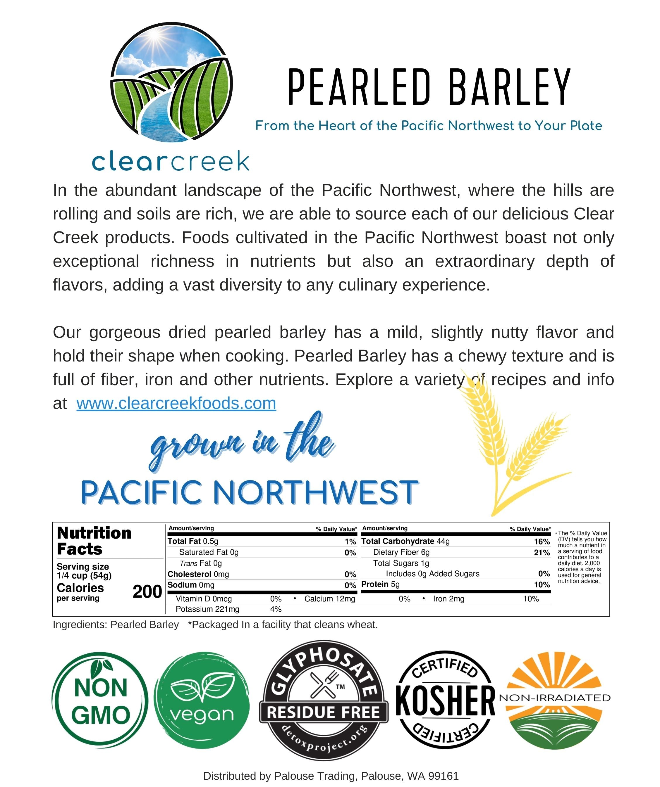 Pearl Barley Nutrition Facts
