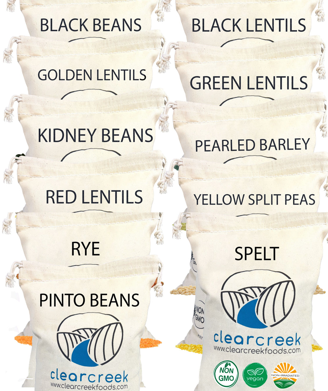 Bulk Dry Grains and Legumes