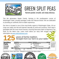 Green Split Peas Nutrition Facts