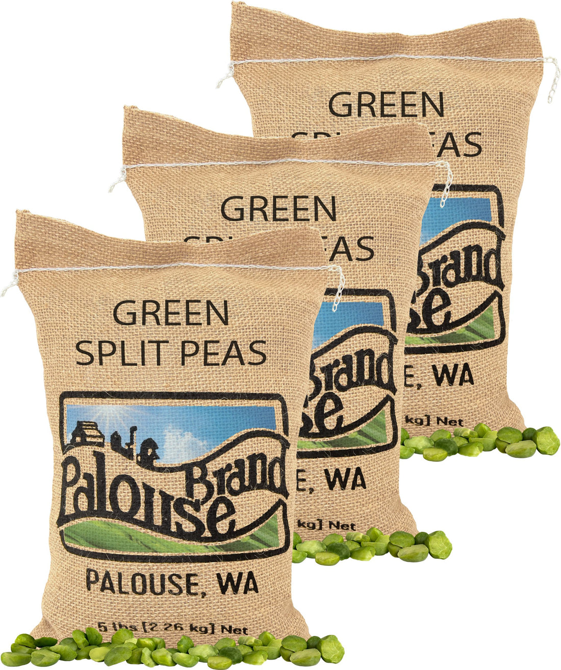 Green Split Pea Pack | 15 LBS | Certified Glyphosate Residue Free
