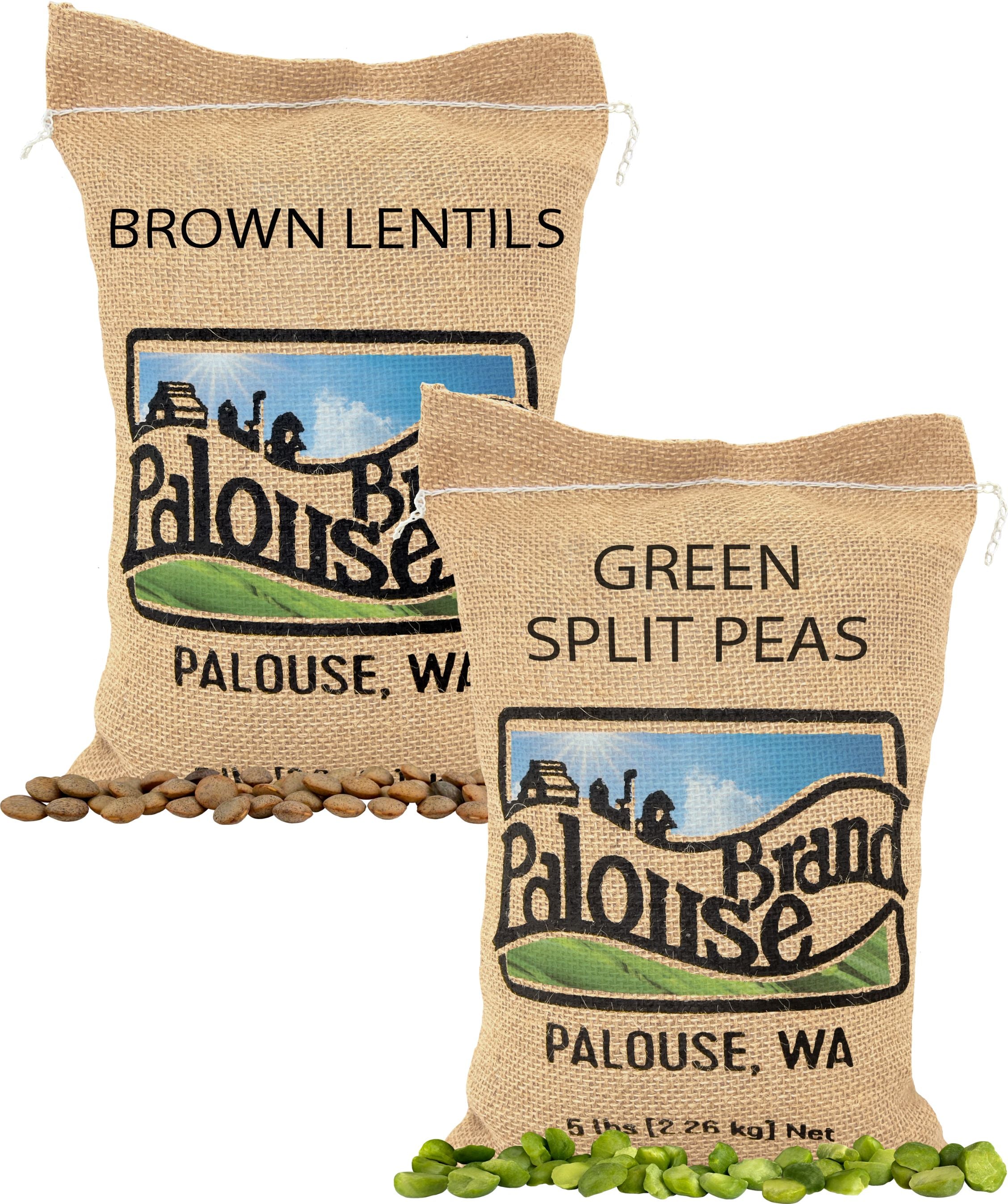 Brown Lentils Green Split Peas 10 lbs