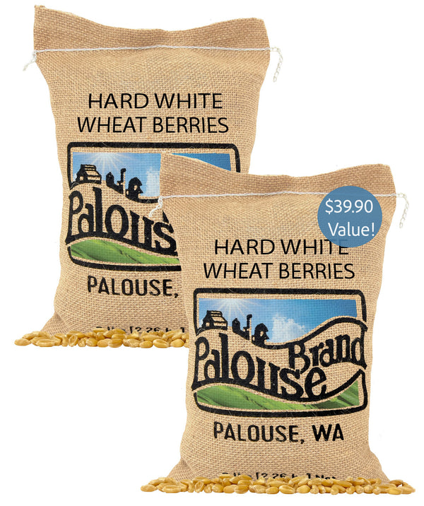 Hard White Wheat Berries | 10 lb (2 × 5 lb) | Certified Glyphosate Residue Free - Value Pack
