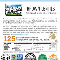 brown lentils nutrition facts