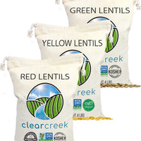 Lentil Pack: Red, Green, Gold Lentils | 12 LB