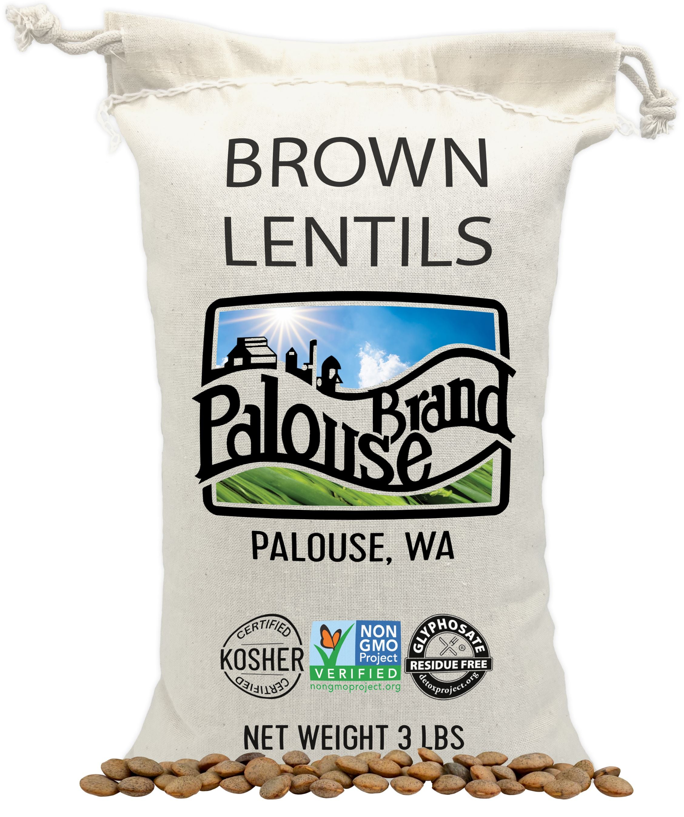 brown lentils 3 lbs