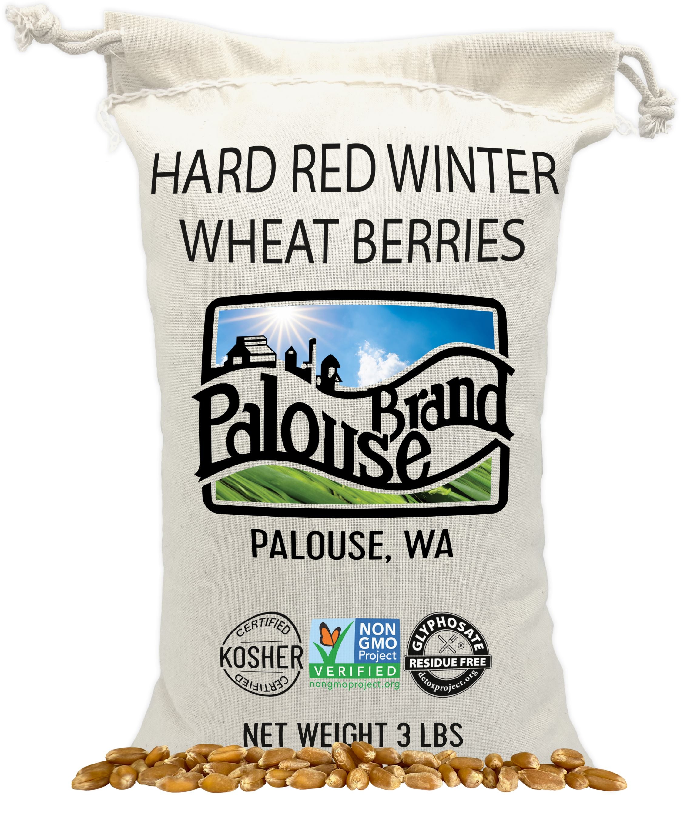Certified Glyphosate Residue Free | Hard Red Winter Wheat Berries