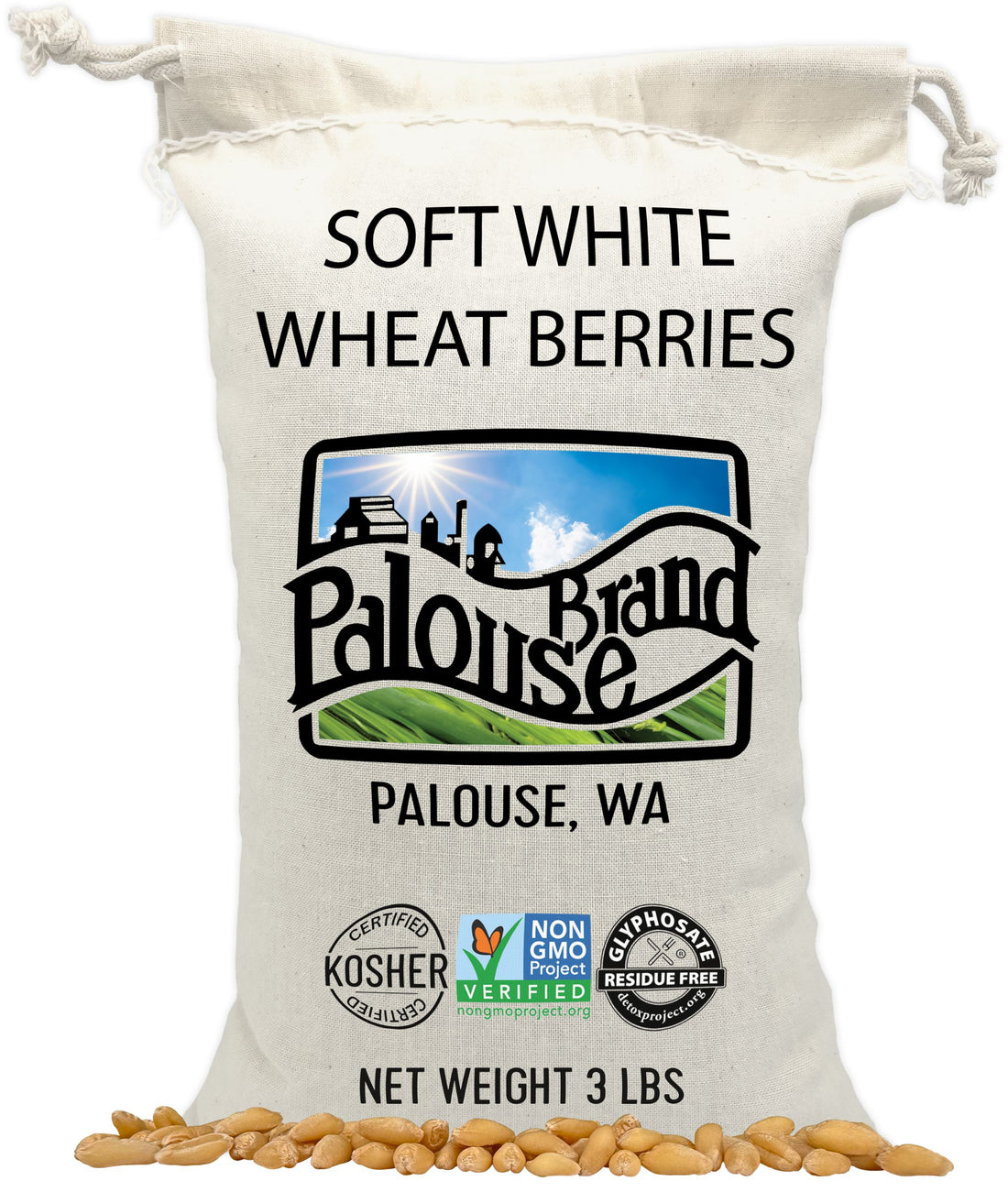 soft white wheat berries 3 lbs