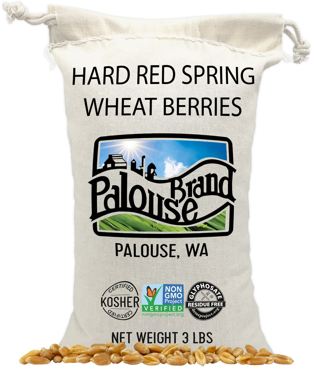 red spring wheat berries 3 lbs