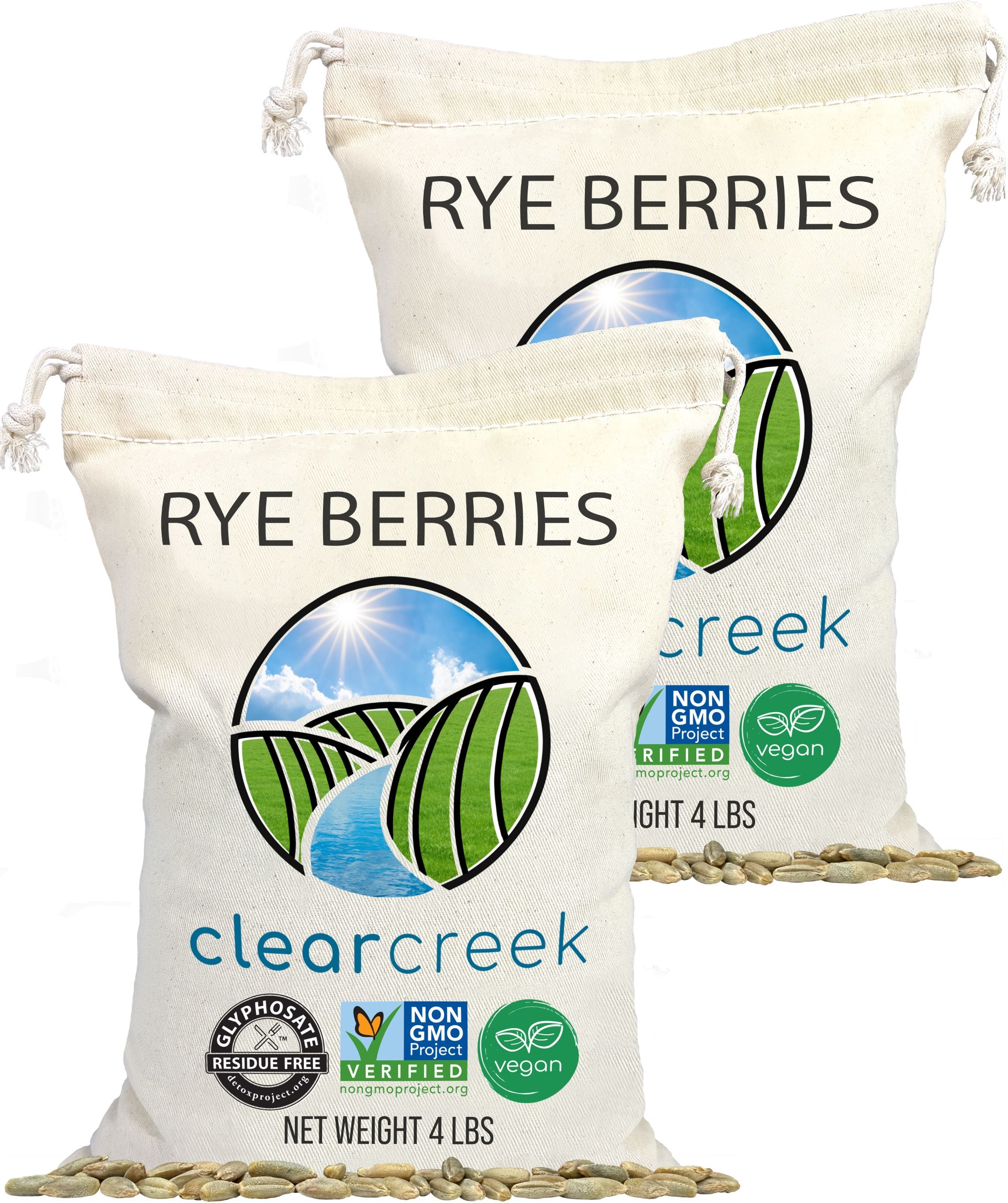 Rye Berries - Value Pack - 8 lb